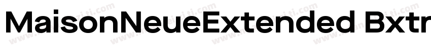 MaisonNeueExtended BxtraBold字体转换